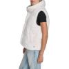 Champion womens Faux Fur Stand Collar Vest(Cream)