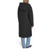 Champion womens Lightweight Long Hooded Puffer(Black)