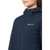 Champion womens Lightweight Long Hooded Puffer(Navy)