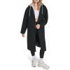 Champion womens Long Top Coat With Removable Jersey Bib(Black)