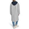Champion womens Long Top Coat With Removable Jersey Bib(Light Grey)