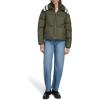 Champion womens Quilted Shawl Collar Puffer Jacket(Olive)