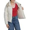 Champion womens Quilted Shawl Collar Puffer Jacket(White)