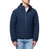 Champion mens Lightweight Hooded Puffer Jacket(Peacoat)