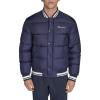 Champion mens Varsity Bomber Puffer Jacket(Peacoat Tech)
