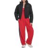 Champion womens Cropped Hooded Ski Bomber(Black)