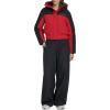 Champion womens Cropped Hooded Ski Bomber(Black/Red)
