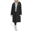 Champion womens Long Top Coat With Removable Jersey Bib(Black)