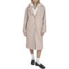 Champion womens Long Top Coat With Removable Jersey Bib(Tan)