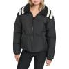 Champion womens Quilted Shawl Collar Puffer Jacket(Black)