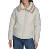 Champion womens Quilted Shawl Collar Puffer Jacket(White)