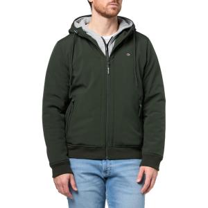 Champion mens Hooded Softshell Bomber Jacket With Bib(Spruce)