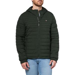 Champion mens Lightweight Hooded Puffer Jacket(Spruce)