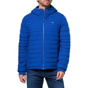Champion mens Lightweight Hooded Puffer Jacket(Surf the Web)