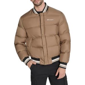 Champion mens Varsity Bomber Puffer Jacket(Otter Tech)