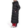 Champion womens Cinch Waist Long Hooded Puffer(Black)